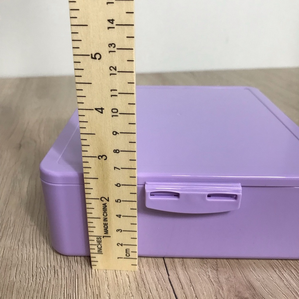Pottery Barn Kids All-in-One Bento Box Lunchbox Lavender Color Purple NWT - Picture 7 of 8